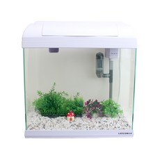 LEECOM XP300 蘑菇屋裝飾魚缸套組, 白色