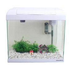 LEECOM XP360 蘑菇屋裝飾魚缸套組, 白色