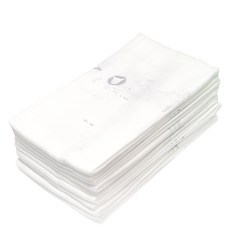 OYBY 棉質印花紗布巾組 XL號, 白色, 10入