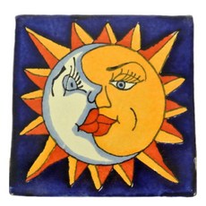 마리아카 해와달 그림타일 L, 혼합 색상, 1개