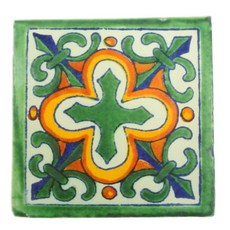 마리아카 크로스 무늬타일 L, 혼합 색상, 1개