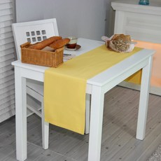 NASANDECO 帆布純棉桌旗, 檸檬黃, 4人用(180 x 30 cm)