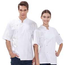 Tfarm單件珍珠扣廚師服 O-137