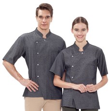 Tfarm單顆珍珠扣廚師服 O-140