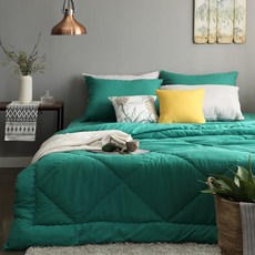 I'm Living 柔軟超細纖維薄被, 深綠色