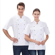 Tfarm雙珍珠扣廚師服 O134