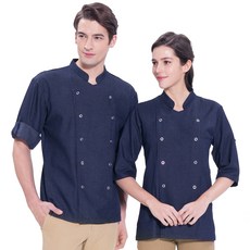 Tfarm捲袖廚師服 O130-1