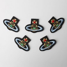 時尚亮點迷你刺繡布貼 38*28mm, 比比亞尼西部樹, 5件