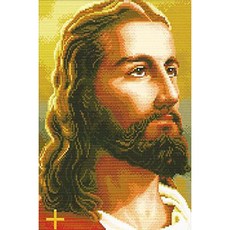 ZEZENEW 珠寶十字繡 DIY 基督 B1117, 混色, 1套