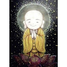 ZEZENEW DIY鑽石畫 阿彌陀佛, 混合顏色, 1套