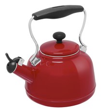 [쿠팡수입] 찬탈 에나멜 온 스틸 빈티지 찻주전자, Red, 1.6L, 1개