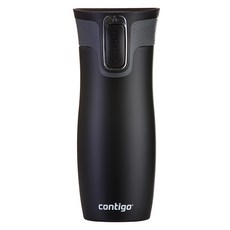 콘티고 오토씰 웨스트루프 스테인리스스틸 진공 텀블러, 매트 블랙, 470ml, 1개