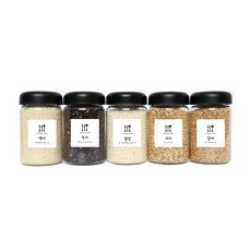 생활만 원형250 잡곡통 + 쿠킹타임 잡곡통라벨 백미 외 19종, 블랙캡, 5개