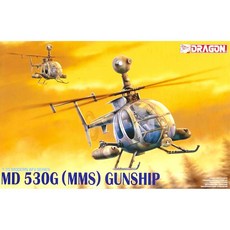 DRAGON 1:35 MD 530G GUNSHIP 21 需要組裝噴漆 塑料模型 3526, 1個