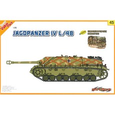 DRAGON 1:35 Jagdpanzer IV L/48 + Kampfgruppe von Luck Normandy 1944 Orange L/48 KAMPFGRUPPE VON 需要組裝噴漆 塑料模型 9145, 1個