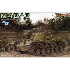 드래곤 1:35 M48A3 Patton 조립도색필요 프라모델 3546, 1개