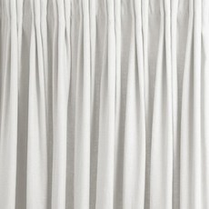 La Redoute 亞麻打褶雙層窗簾 F709193, white