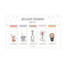 왈가닥스 마그네틱 북마크 5p 세트, 버디ver3, 1세트