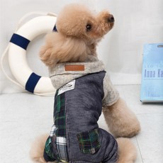 AMYLOVESPET 狗狗丹尼爾四腳衣, 卡其色