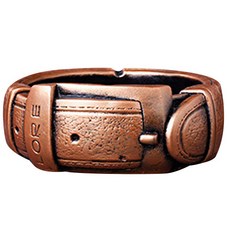 TP裝飾腰帶菸灰缸, 金黃色, 1個