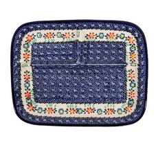 밀레나 데이지 3컴파트먼트 스퀘어 디시 4-05-085, 혼합색상, 1개