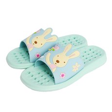 le sucre 兔子圖案浴室拖鞋, 薄荷綠, 1組