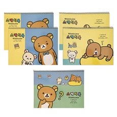 리락쿠마 스케치북 3종 x 5p 세트 랜덤 발송, 8절, 10매
