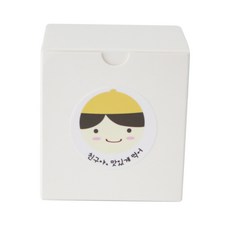 황씨네도시락 화이트 쿠키상자 30p + 노랑모자 보이 스티커 30p, 혼합 색상, 1세트
