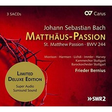 JOHANN SEBASTIAN BACH - MATTAUS-PASSION/FRIDER BERNIUS SACD HYBRID 한정반 독일수입반, 3CD