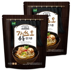생채움 가쓰오우동 3인분, 646g, 2개입