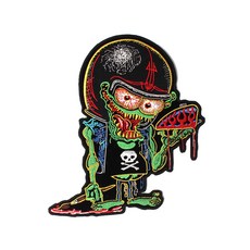 美式風格搞怪刺繡燙布貼 L號 200*225mm, 怪獸款, 1個