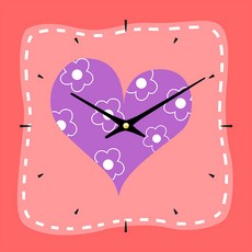 더윤 레티나 모던시계 30 x 30 cm, KID0024