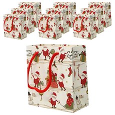 abm 聖誕節聖誕老人購物袋 10入, 混合顏色
