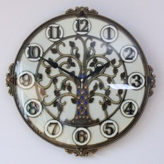 180903ARI_AHH_6983171 레트로 디자인 벽시계 1012-01, 생명나무, 1개