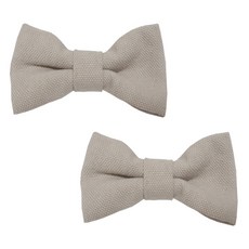 Shubebi棉質蝴蝶結髮夾 B型 2入