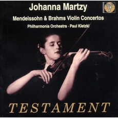FELIX MENDELSSOHN / JOHANNES BRAHMS - VIOLIN CONCERTOS / JOHANNA MARTZY 영국수입반, 1CD