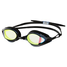 Rally 選手用 2D夾式 鏡面蛙鏡 KRUE011, BLK, 1個