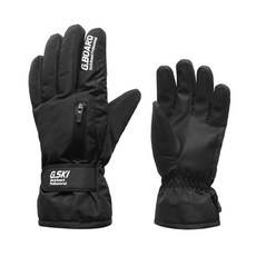 felice jeep log zi-ski 滑雪板滑雪手套, 黑色的