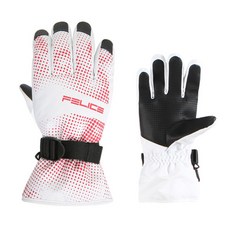 felice Manifesio 滑雪滑雪板手套, 白紅