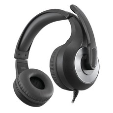 actto LEO USB 耳機麥克風, BKS-78, 黑色