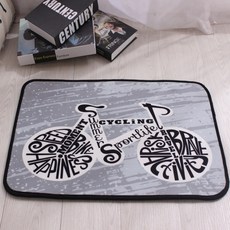 뮤엘 키즈카툰 현관매트, 자전거