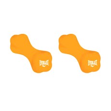 EVERLAST 三葉草美容啞鈴氯丁橡膠啞鈴 1kg, 2件, 橘子