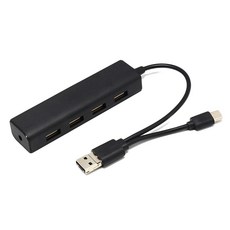 Techman 4孔Type C OTG線, 黑色的, 1個