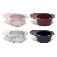 Piblu Ross Lageren小烤碗 4入組, 1套, 奶油色、午夜藍、玫瑰粉色、酒紅色