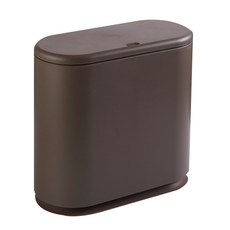 뮤엘 하이클래스 인테리어 휴지통 10L, 브라운, 1개