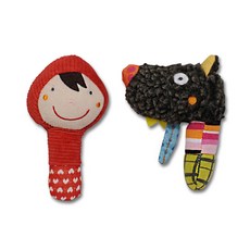 Ebulobo Louloup先生手指棒+Doudou小紅帽手指棒, 混色