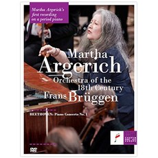 수입음반 CHOPIN INSTITUTE BEETHOVEN / PIANO CONCERTO NO1 - MARTHA ARGERICH / FRANS BRUGGEN / ORCHESTRA OF THE 18TH CENTURY 1DVD 폴란드수입반, 1CD