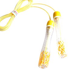JUMPRO KSY透明柄孩童塑膠跳繩 C500, 黃色的