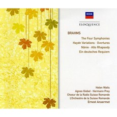 JOHANNES BRAHMS - THE FOUR SYMPHONIES / ERNEST ANSERMET 오스트리아수입반, 4CD