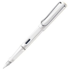 LAMY 사파리 만년필 병잉크 세트, EF, 샤이니화이트